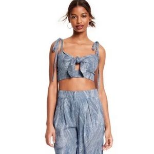 Fe Noel x Target Knotted Crop Tank Top XL NWT